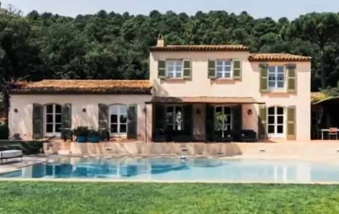 Villa pool scene scored with original music